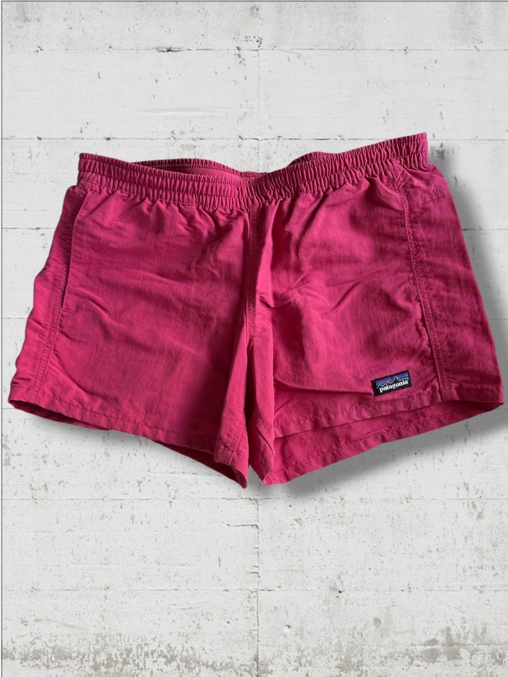 Patagonia Resin Pink Baggies Shorts Girls Size XL Water Board Shorts Women’s S